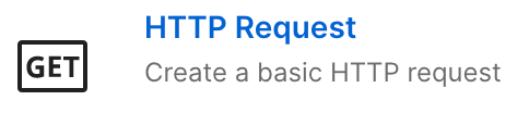 New HTTP Request