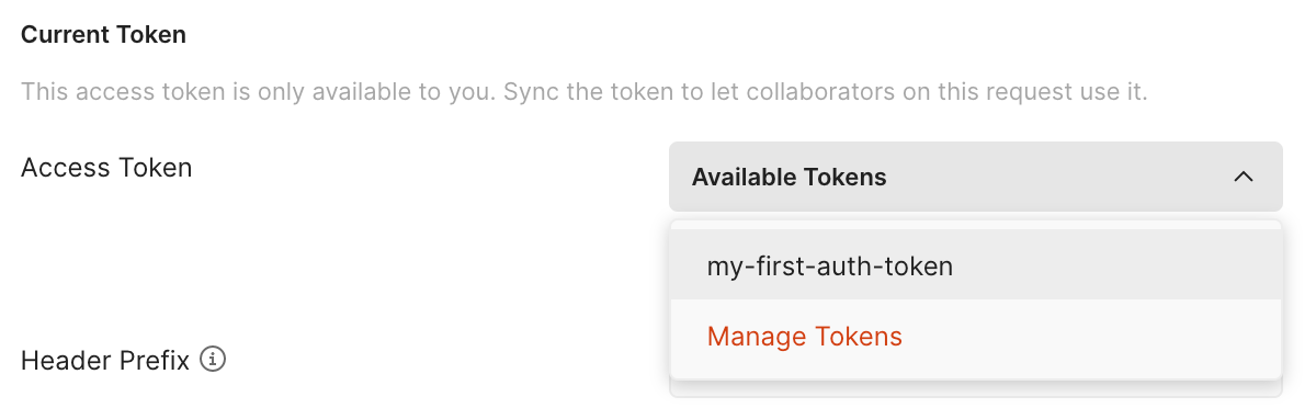 Select Available Token